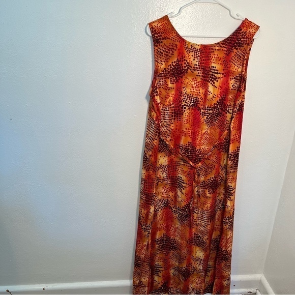Mlle Gabrielle Sleeveless Maxi Dress Orange - Picture 9 of 11
